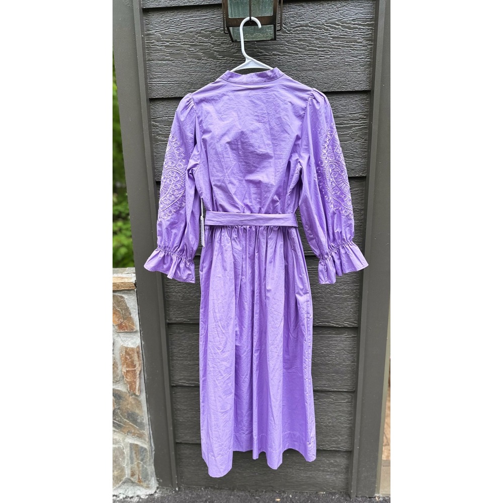 Tuckernuck x Hyacinth House Dowling Lavender Embroidered Puff Sleeve Dress NWT - Picture 5 of 7